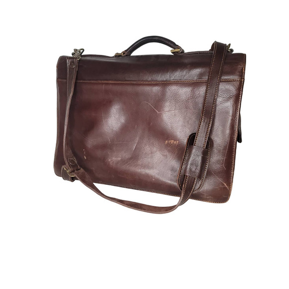 Trelke 100% Genuine Leather Briefcase with a shoulder strap - Picture 2 of 9